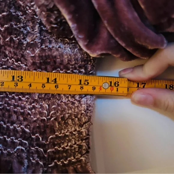 Free People Mauve Velvet Easy To Love Babydoll Flare Sleeve Tiered Mini Dress M - Picture 5 of 6